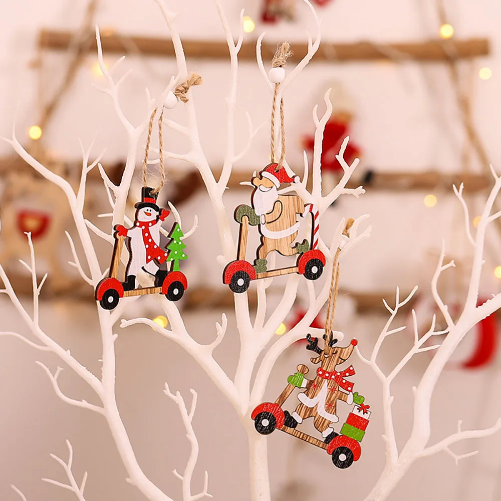 Fim 9PC Decorações para Árvores de Natal Enfeites, Renas Pingentes Gnome Papai  Noel de Presente de Natal de Madeira de Natal Boneco de neve Novo Ano de  2023 | Casa & Jardim -